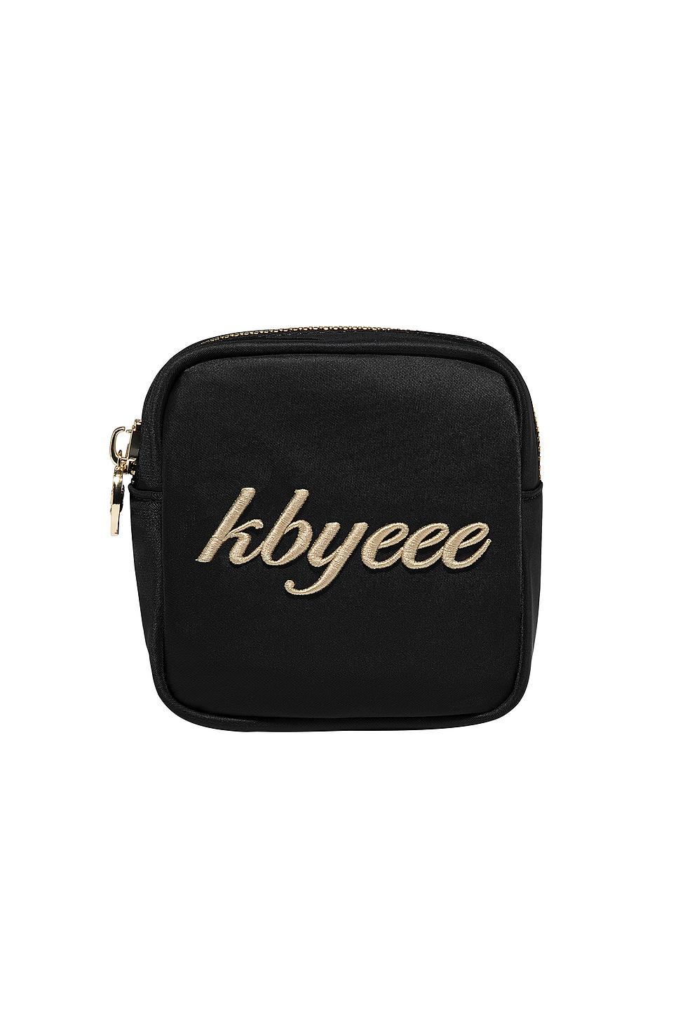 "kbyeee" embroidered mini pouch
