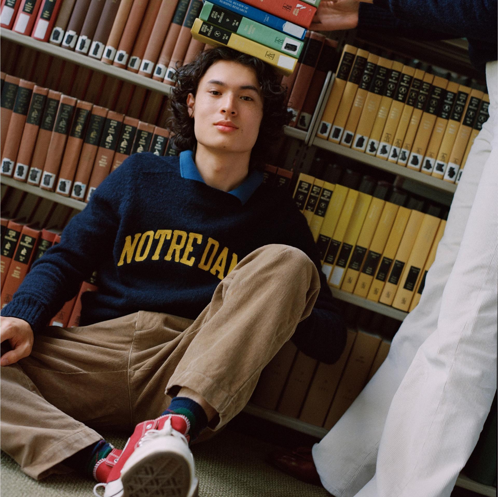 '47 x j.crew brushed wool ohio state sweater