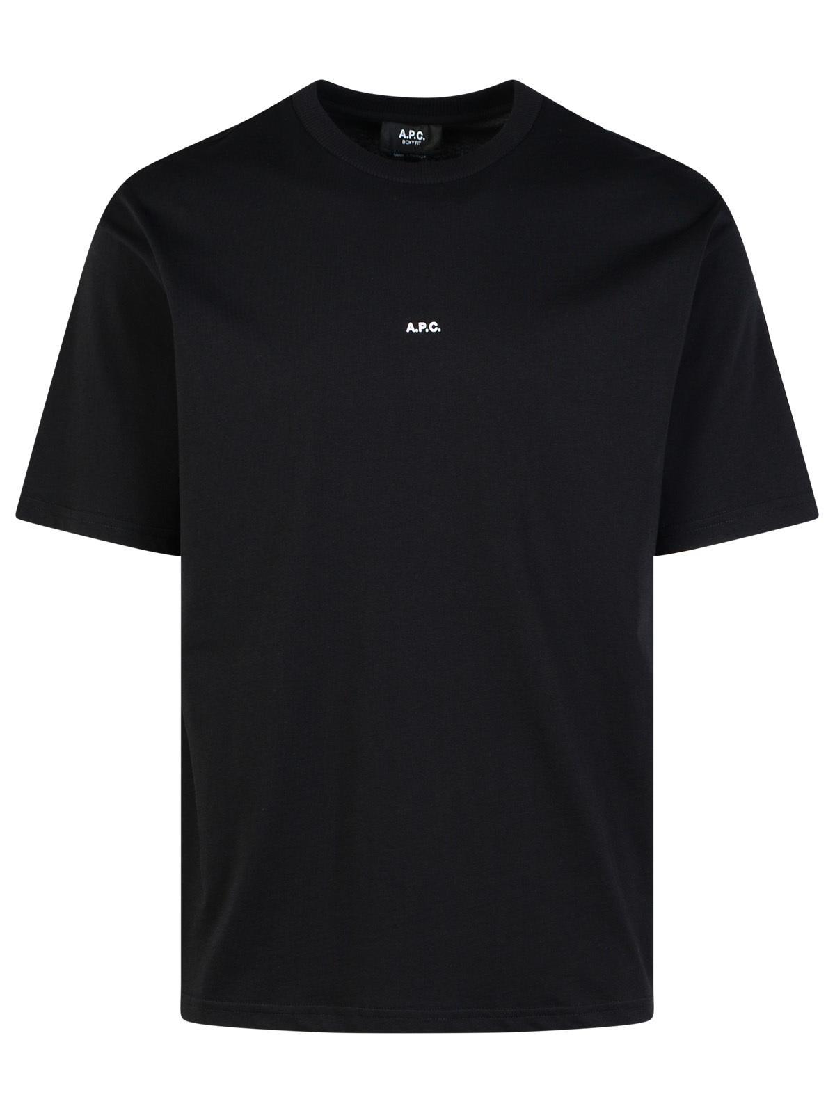 'boxy' black cotton t-shirt