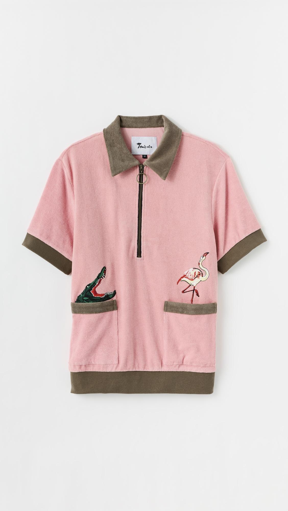 'flamingo tartare' cabana shirt
