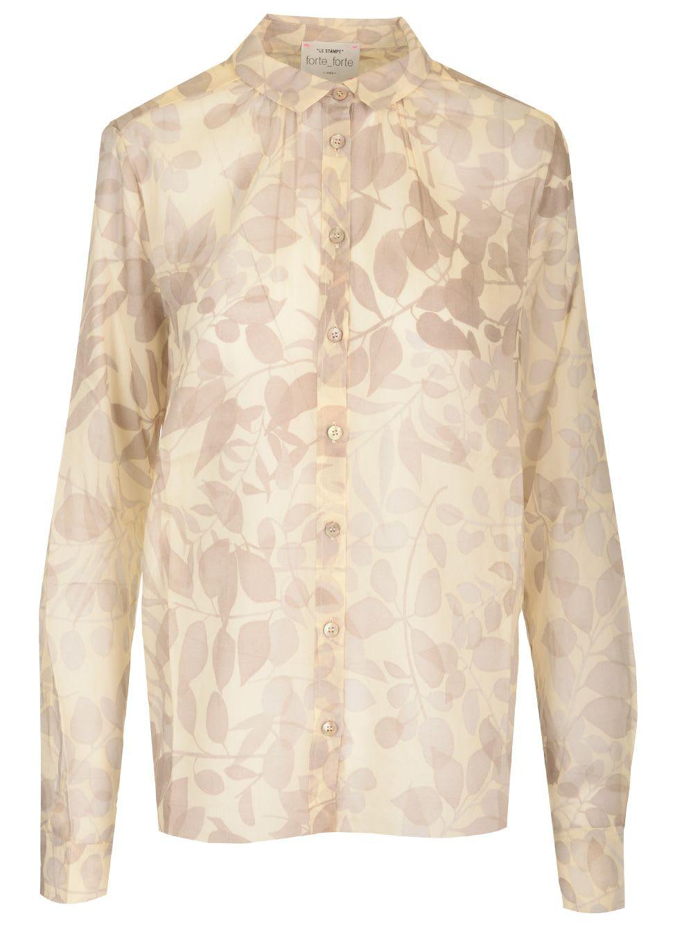 'nuages fleuris' print shirt