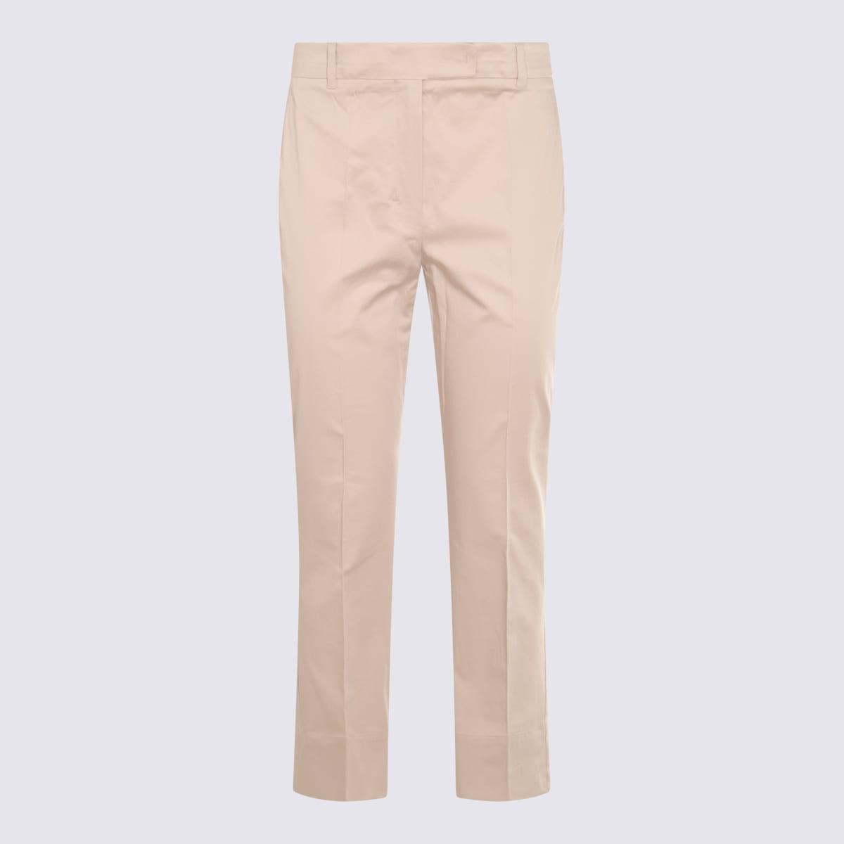 's max mara beige cotton felice pants