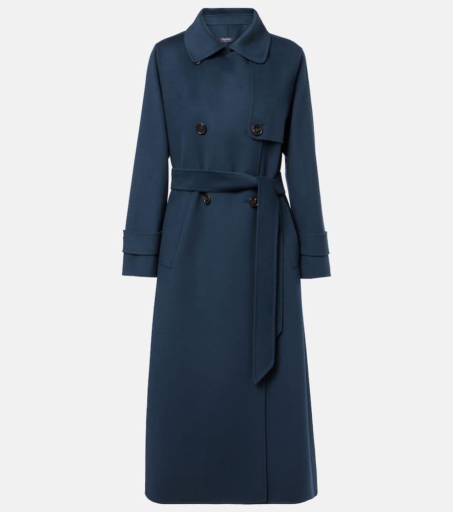 's max mara belted virgin wool coat