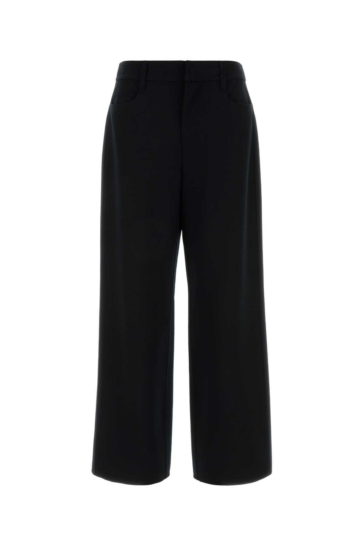 's max mara black stretch wool festa pant