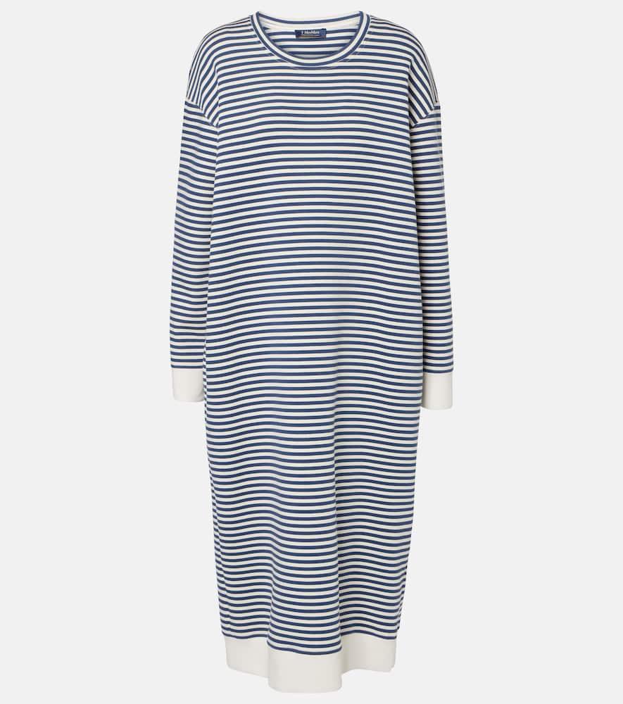 's max mara calla striped jersey midi dress