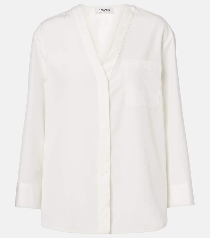's max mara chicca cotton poplin shirt