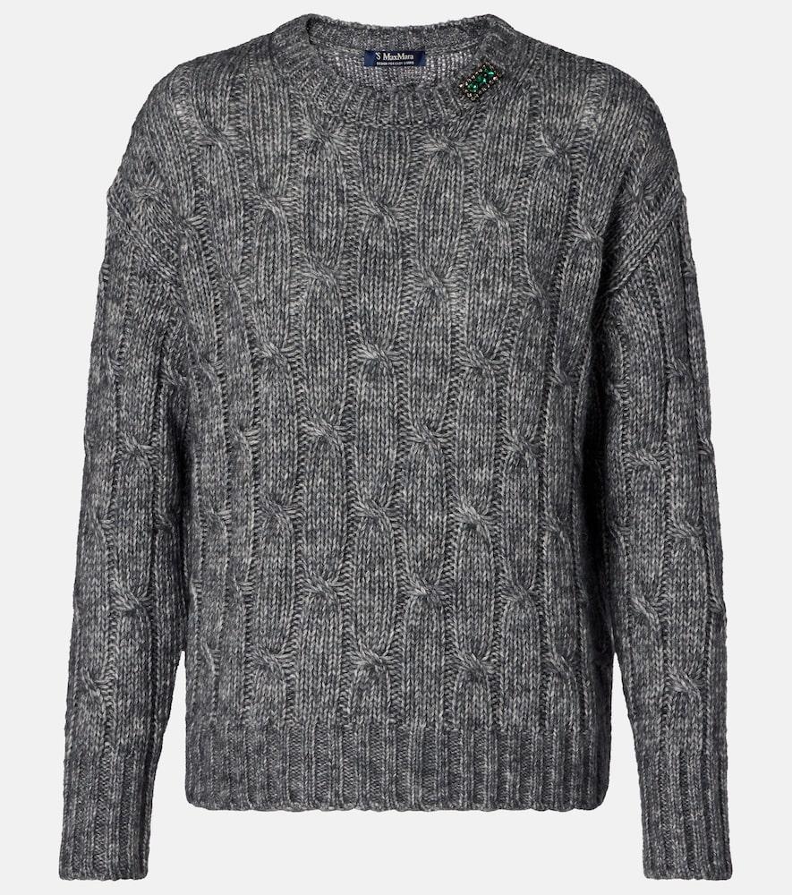 's max mara cotton, alpaca, and wool sweater