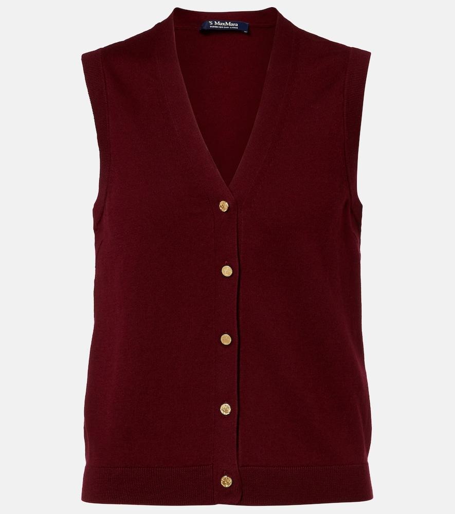 's max mara cotton and silk vest