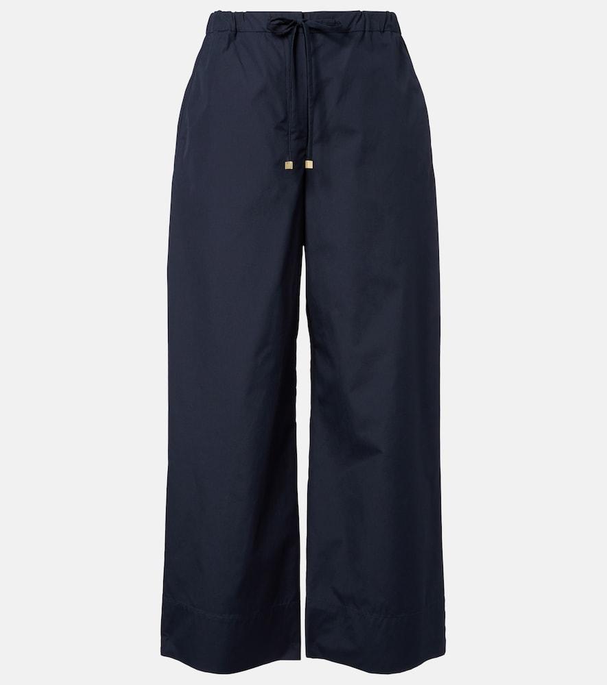 's max mara cotton cropped wide