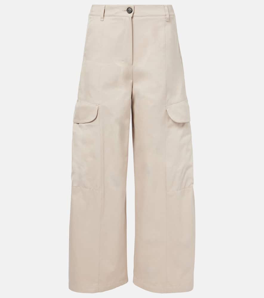 's max mara cotton gabardine cargo pants
