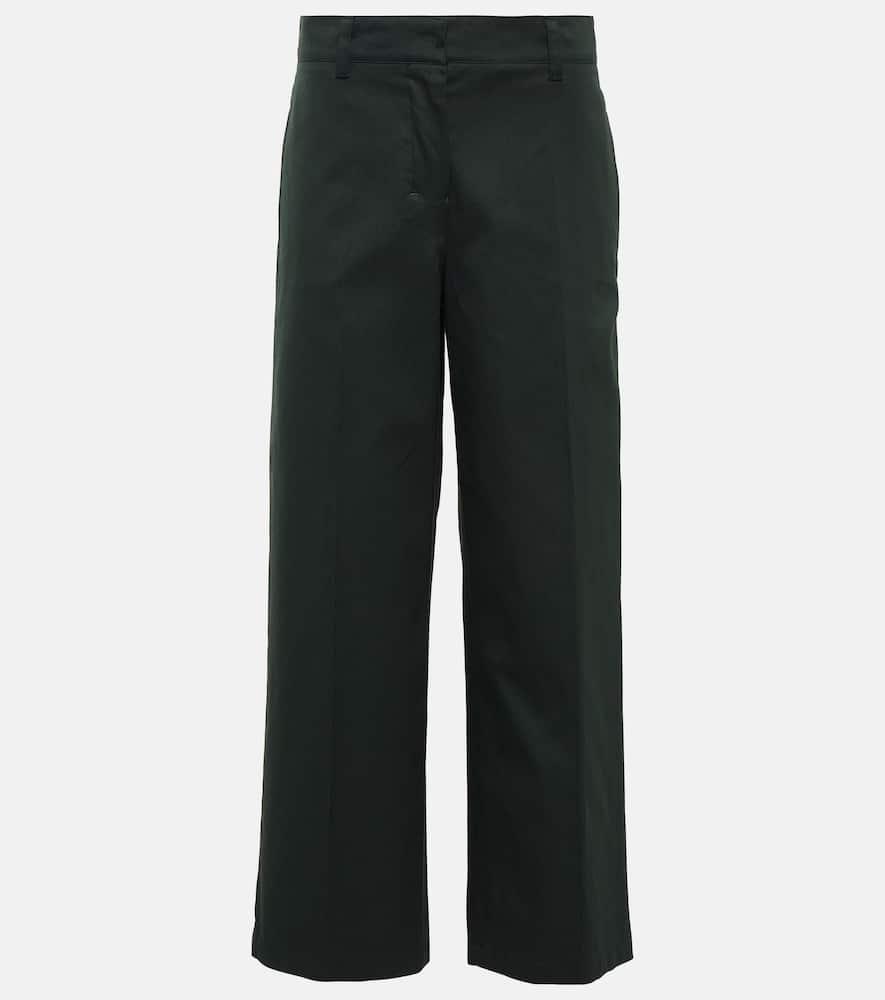 's max mara cotton straight pants