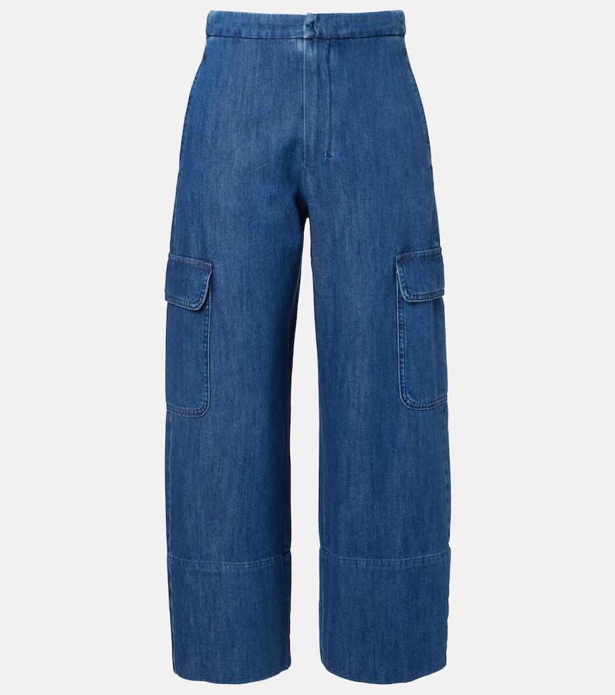 's max mara cropped cargo jeans