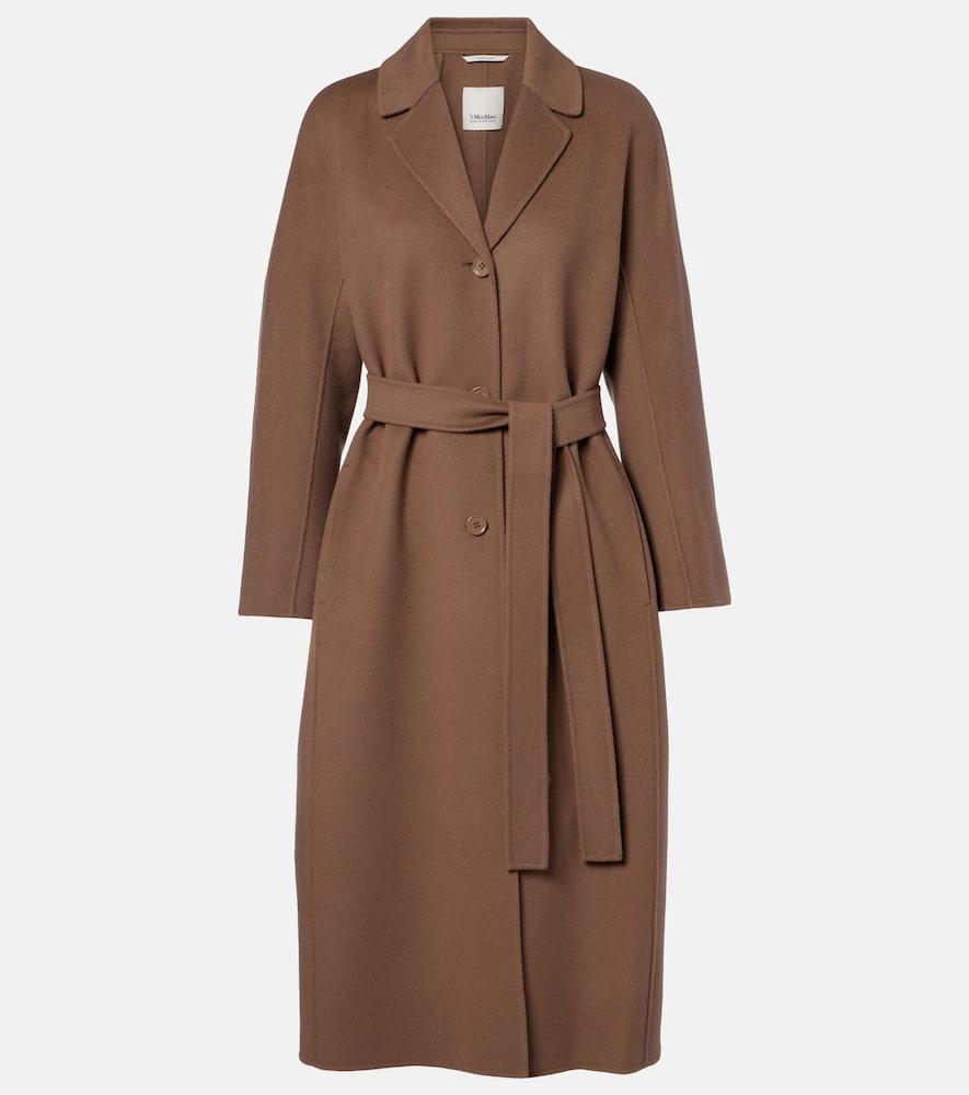 's max mara dama virgin wool wrap coat