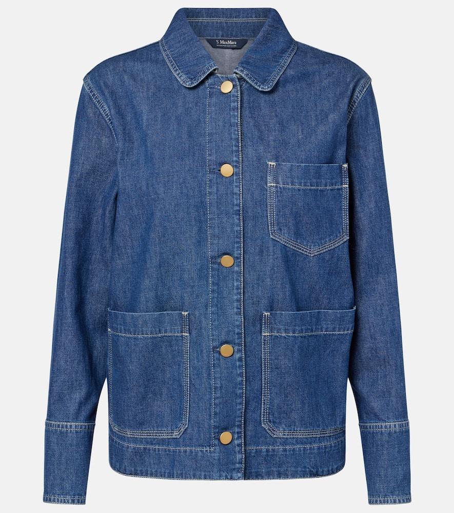 's max mara denim overshirt