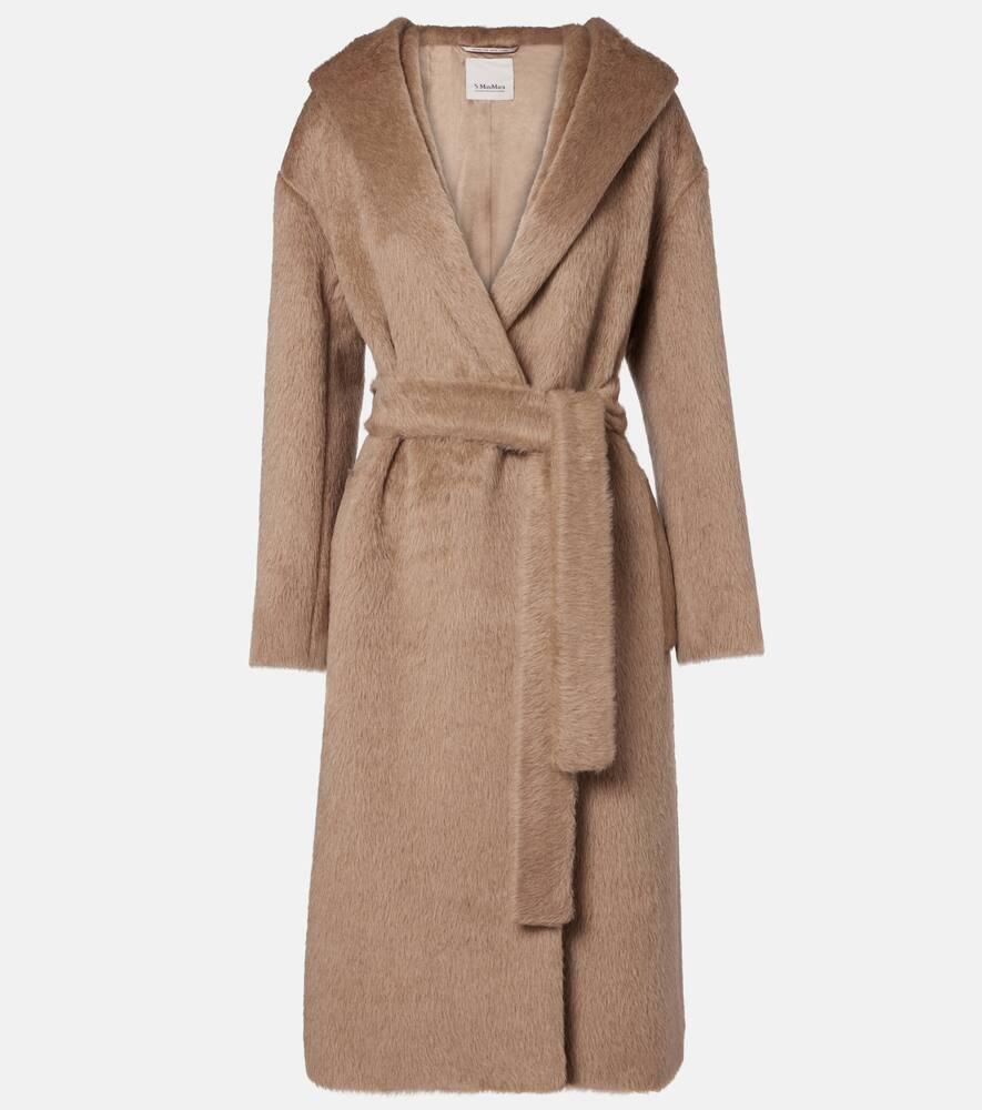 's max mara eliana alpaca, wool, and cashmere blend coat