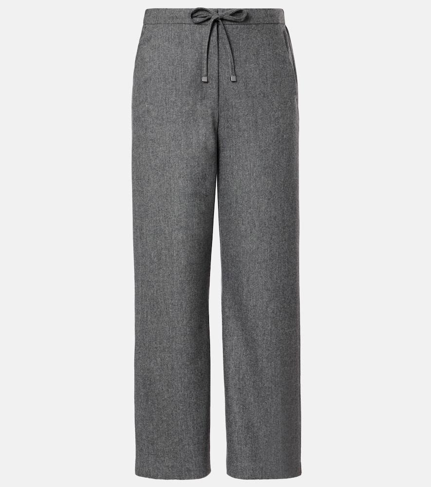 's max mara floria virgin wool straight pants
