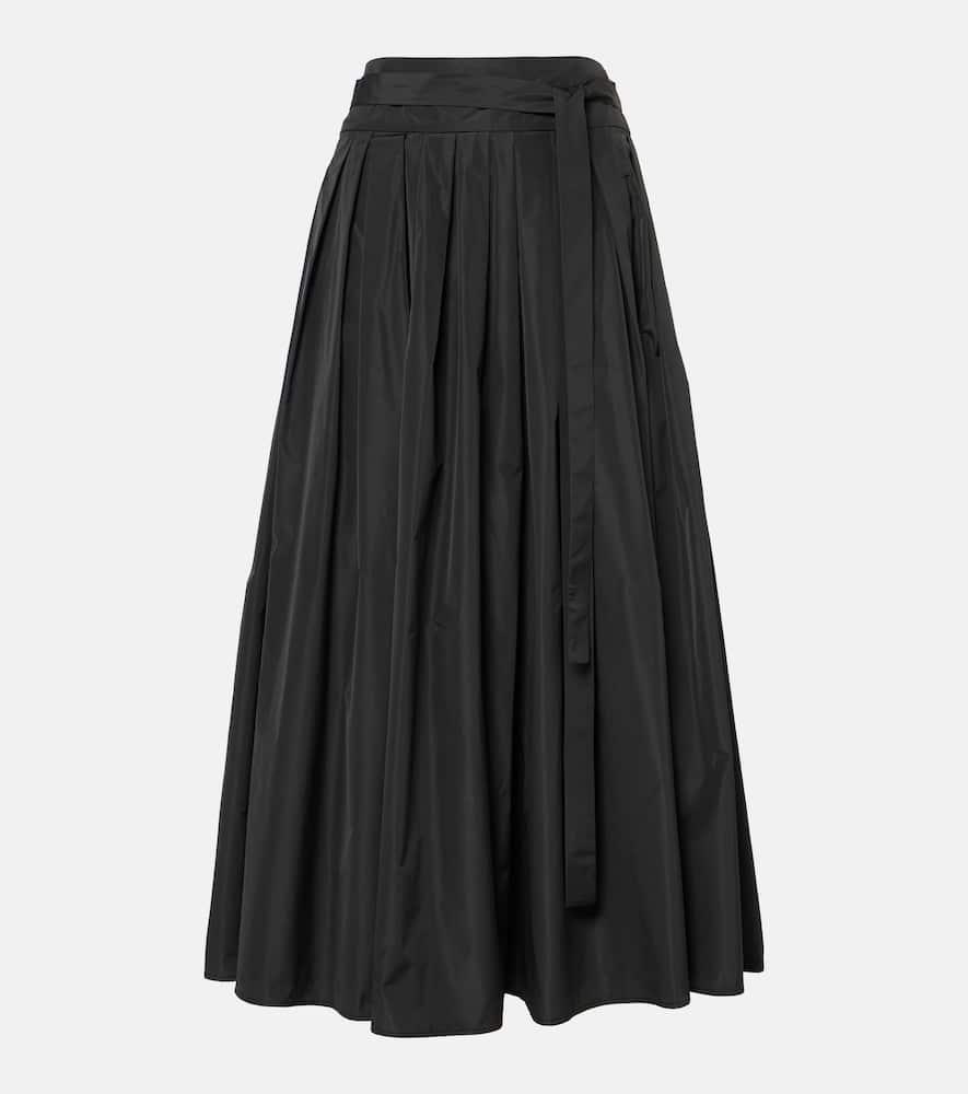 's max mara gea pleated taffeta maxi skirt