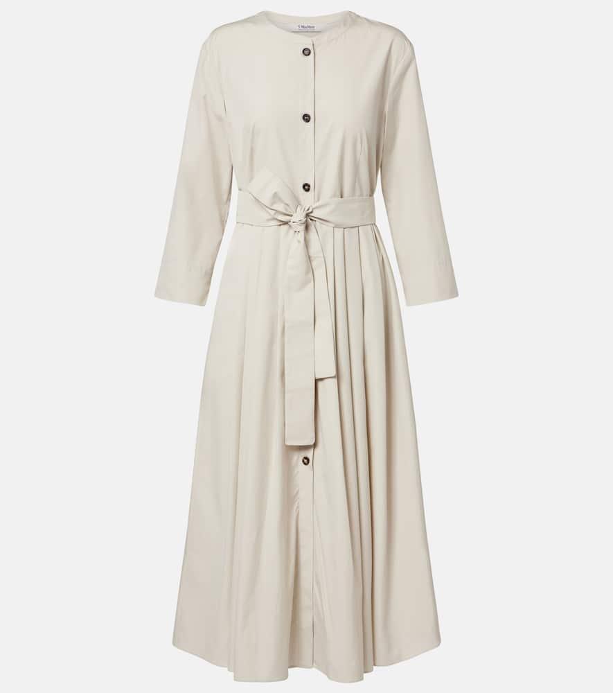 's max mara giorno belted cotton shirt dress