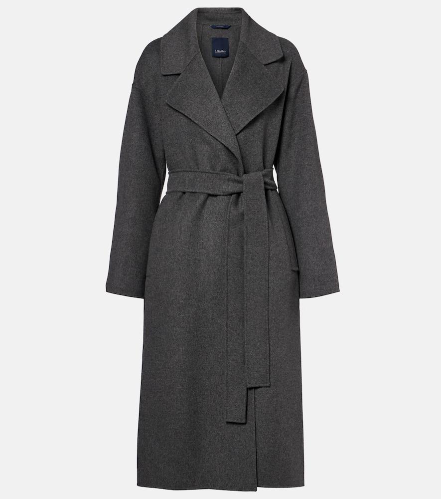 's max mara hobby virgin wool wrap coat