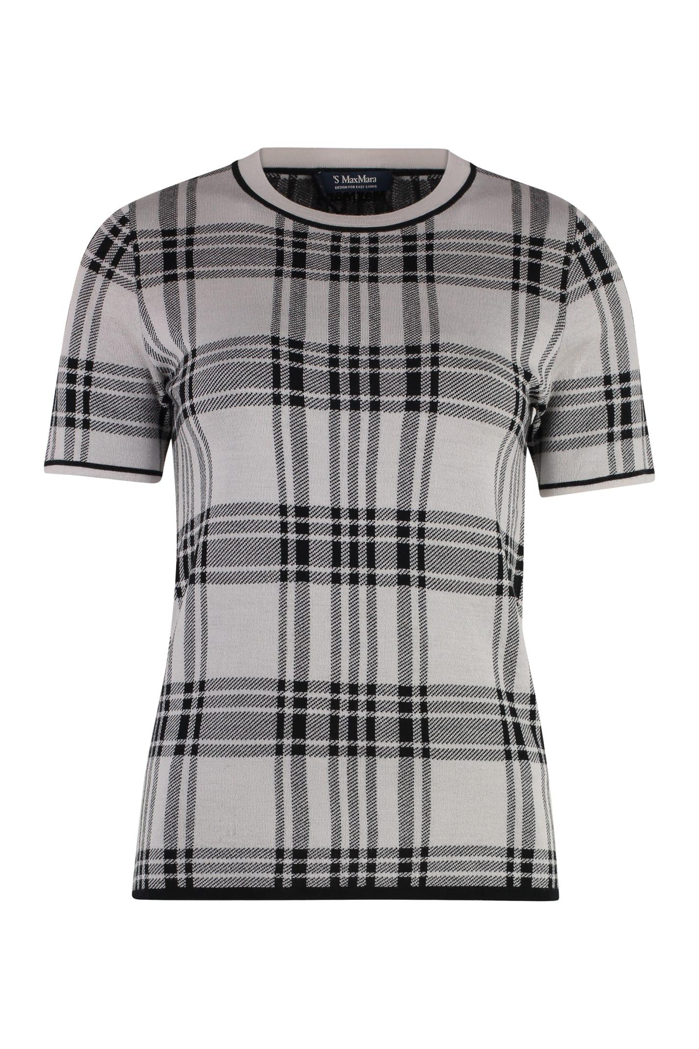 's max mara lesena jacquard knit t-shirt