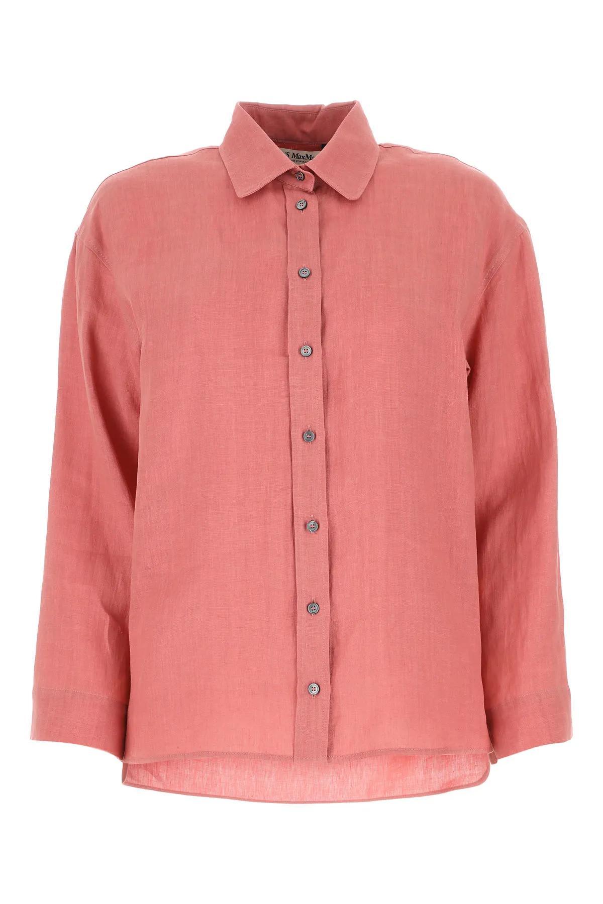 's max mara linen canard shirt