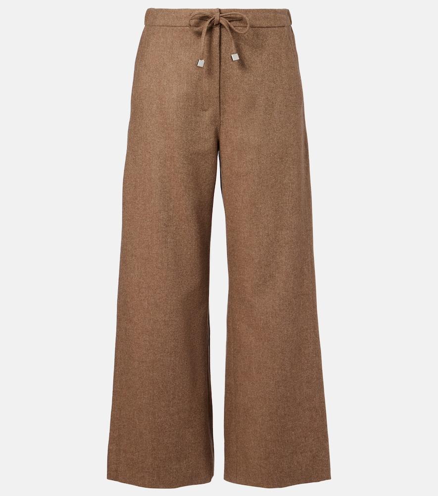 's max mara livio wool and cashmere wide