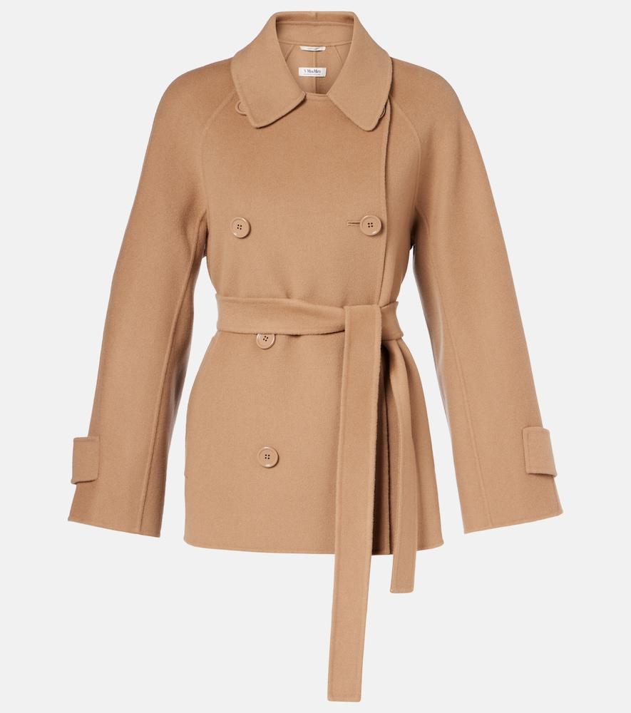 's max mara louis virgin wool peacoat