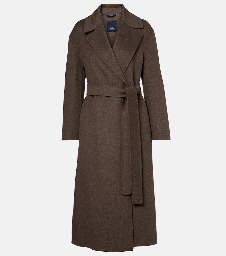 's max mara luna virgin wool wrap coat