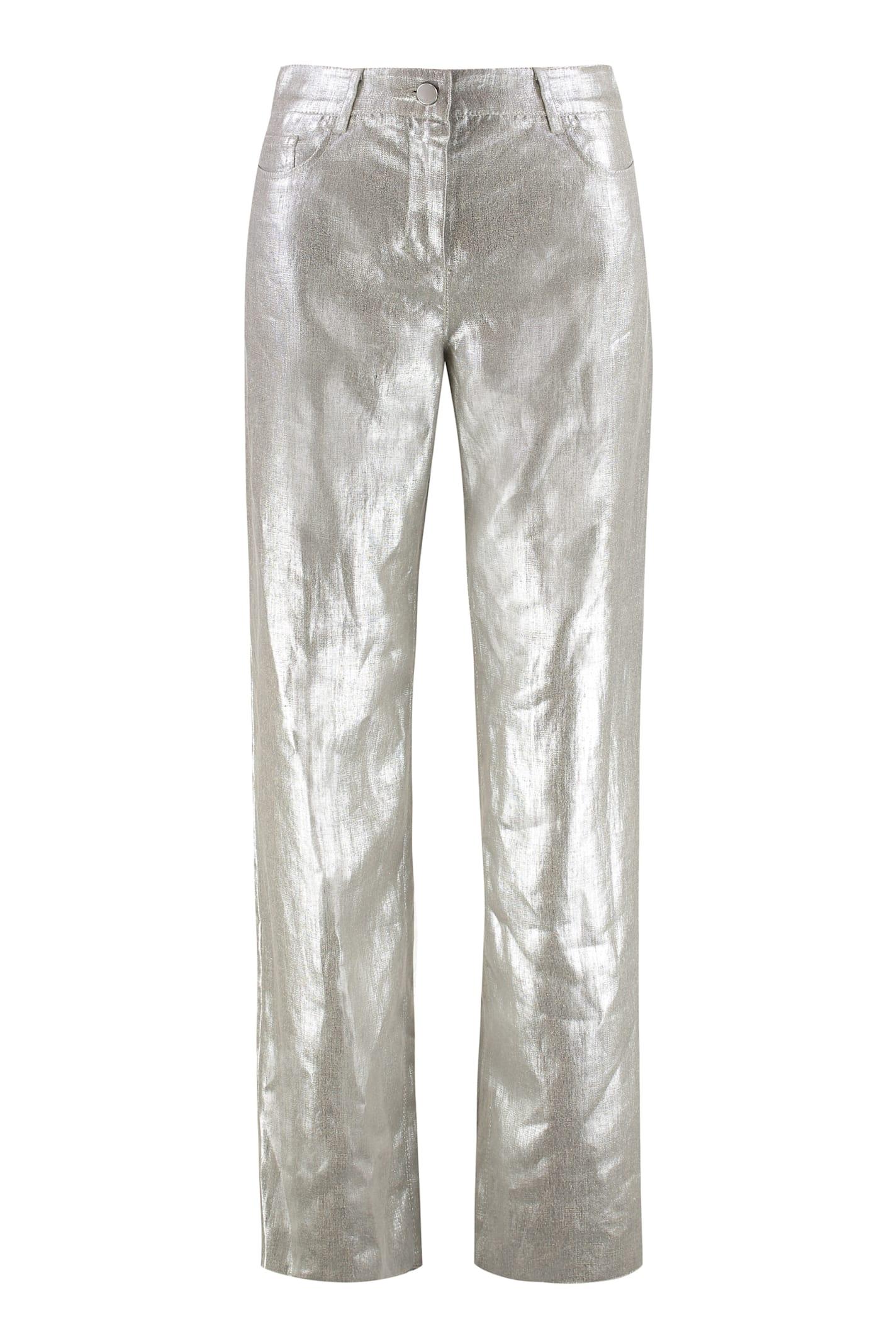 's max mara malika linen trousers