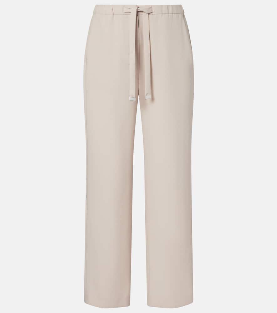 's max mara margenta virgin wool straight pants