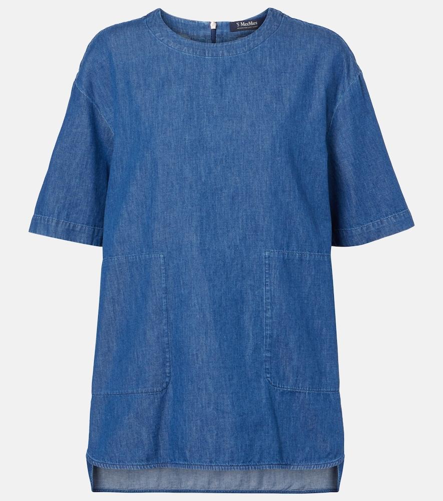 's max mara moresca denim top