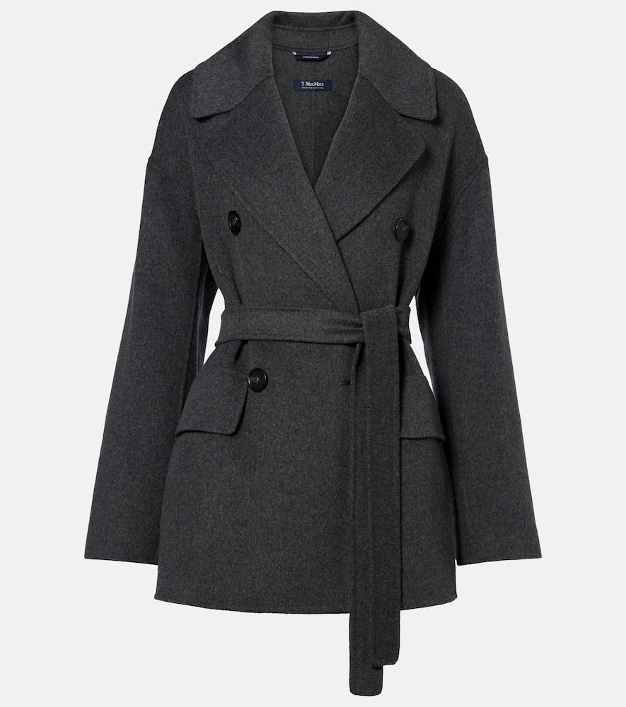 's max mara ornella belted virgin wool coat