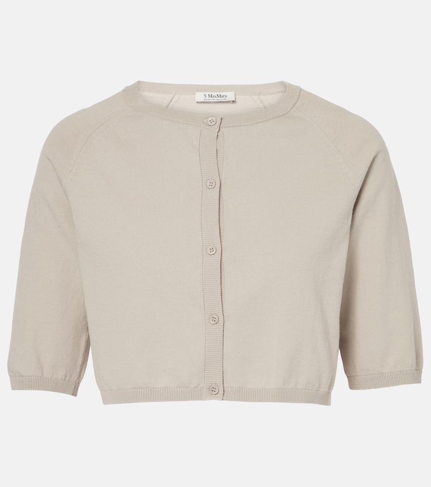 's max mara pam cropped cotton cardigan