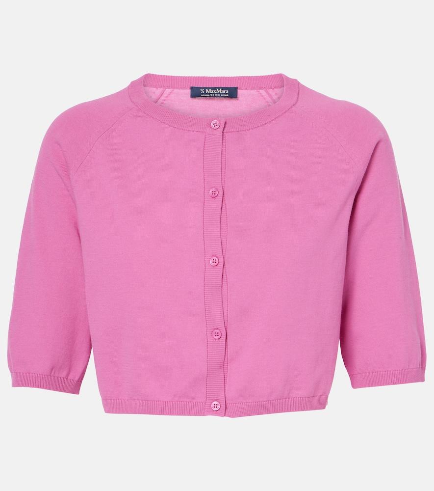 's max mara pam cropped cotton cardigan