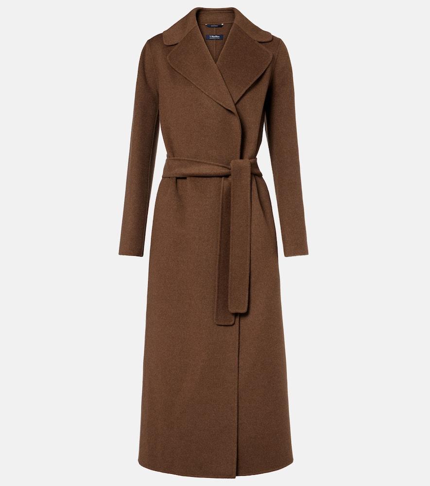 's max mara poldo virgin wool wrap coat