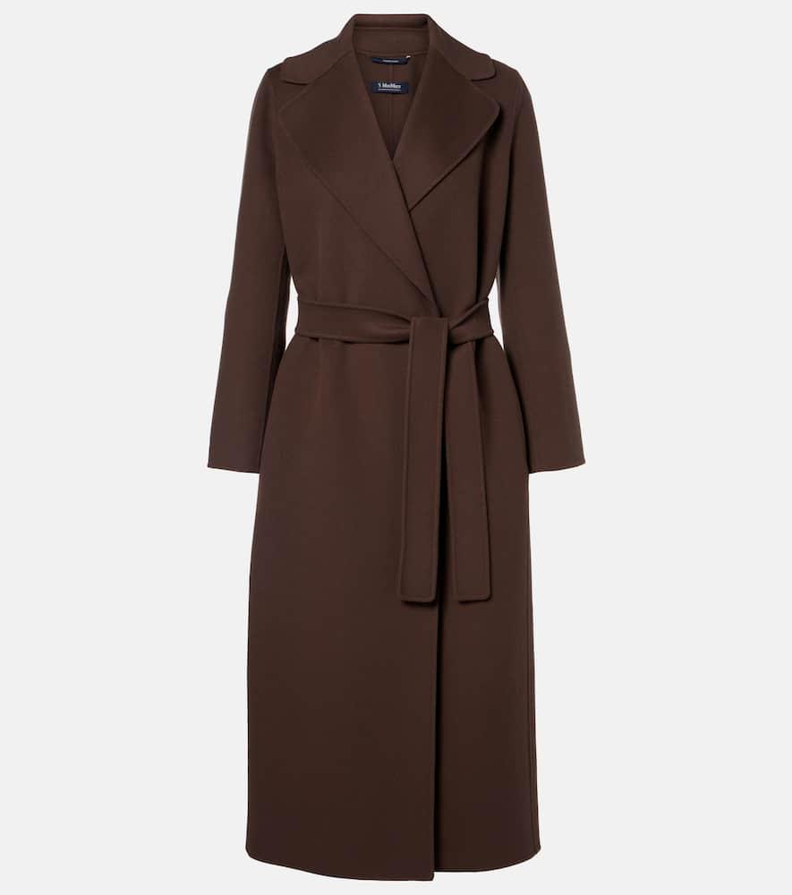 's max mara poldo virgin wool wrap coat