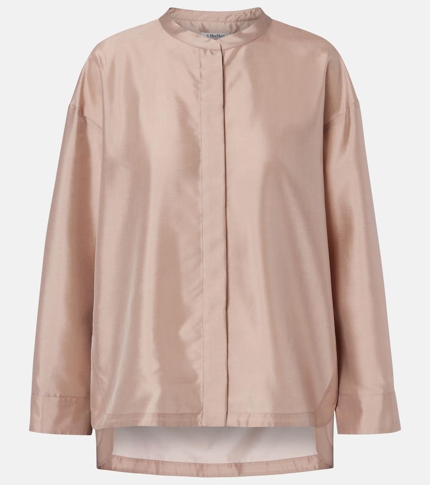 's max mara racconto satin shirt