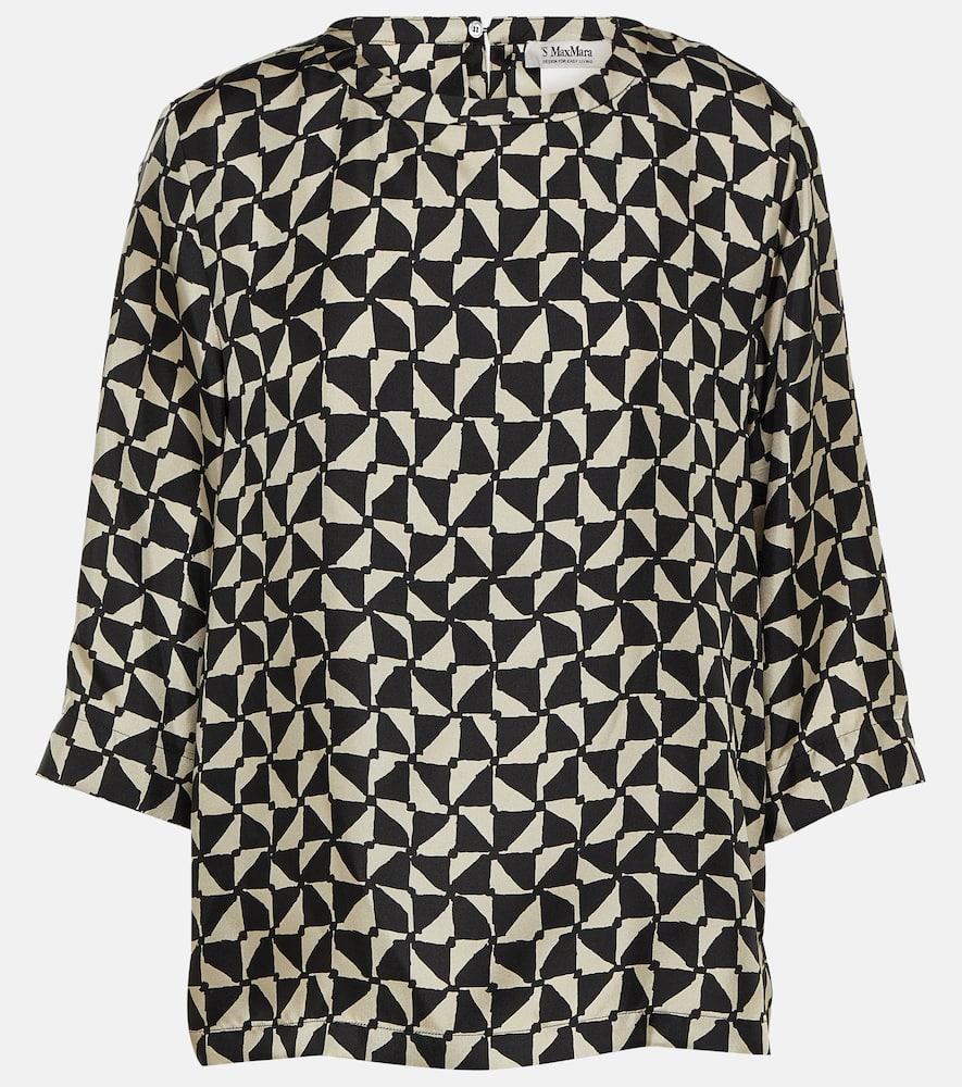 's max mara relais silk blouse