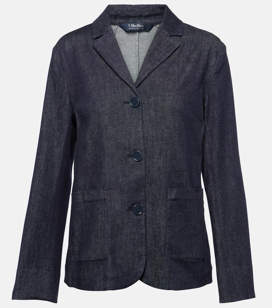 's max mara robin denim blazer