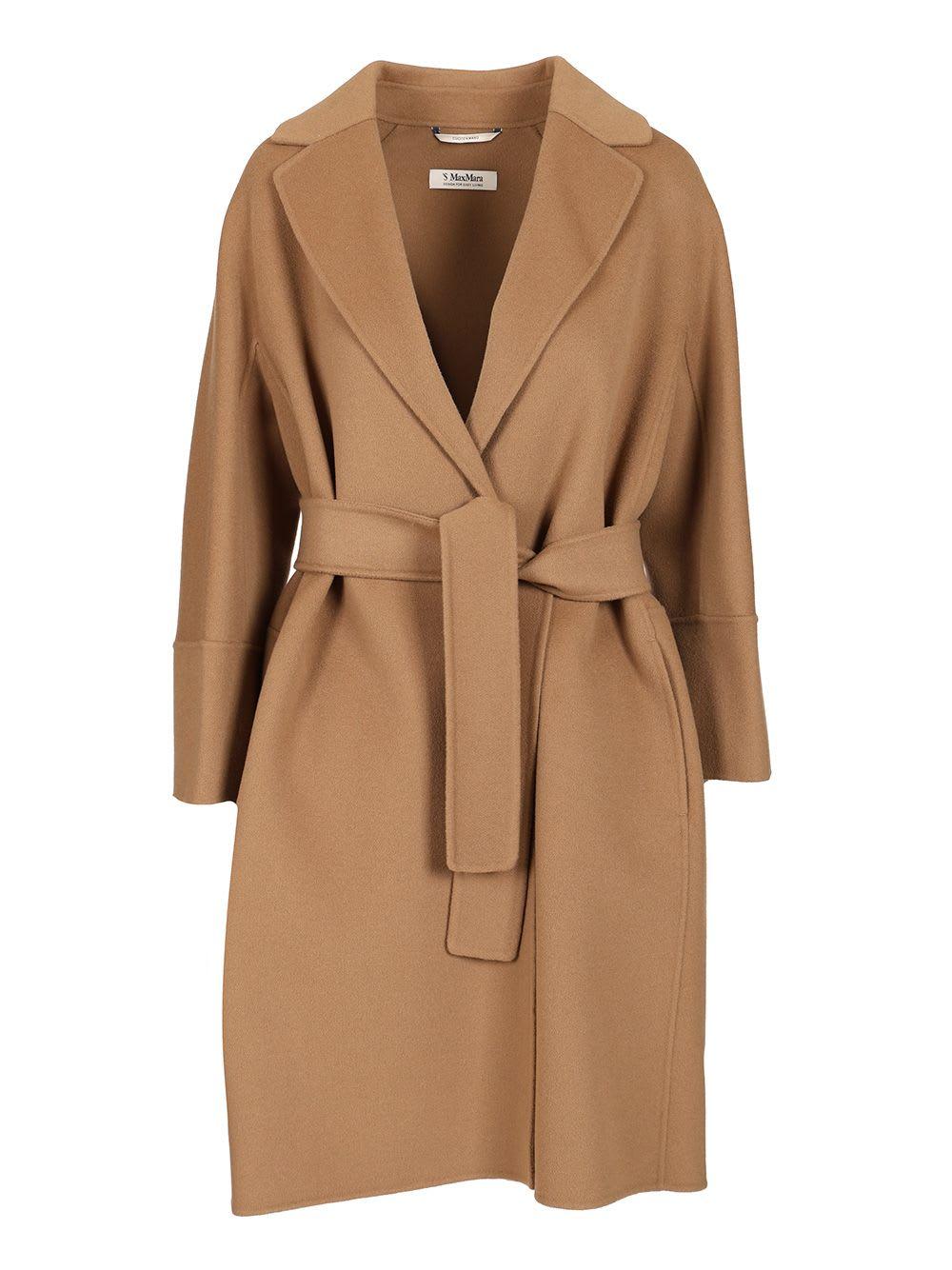 's max mara short double wool coat