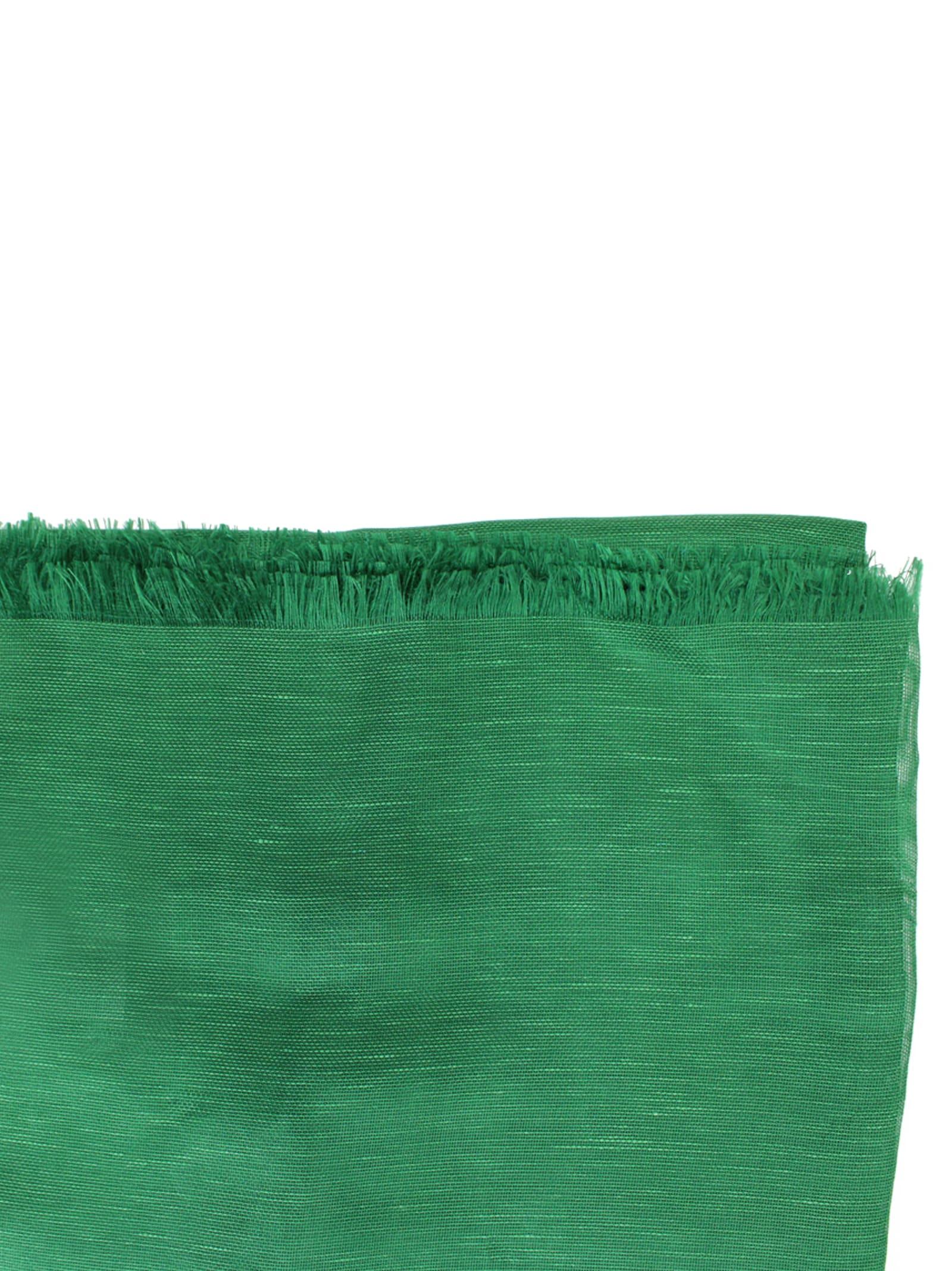 's max mara silk and linen fringe stole