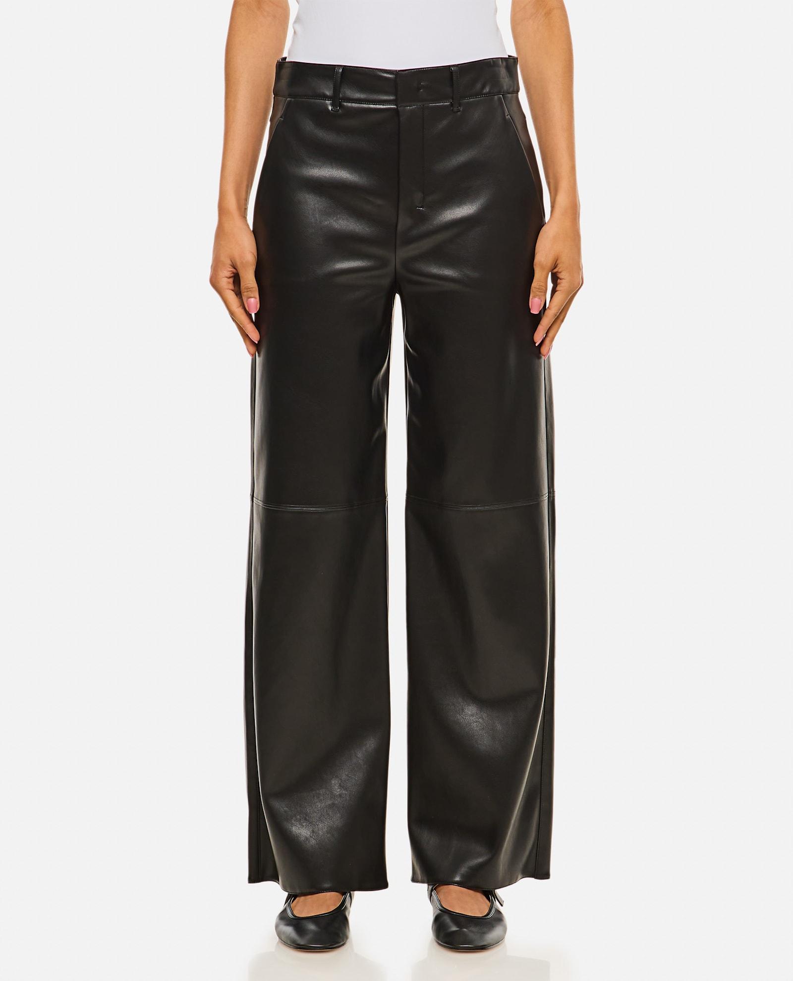 's max mara storia eco leather trousers