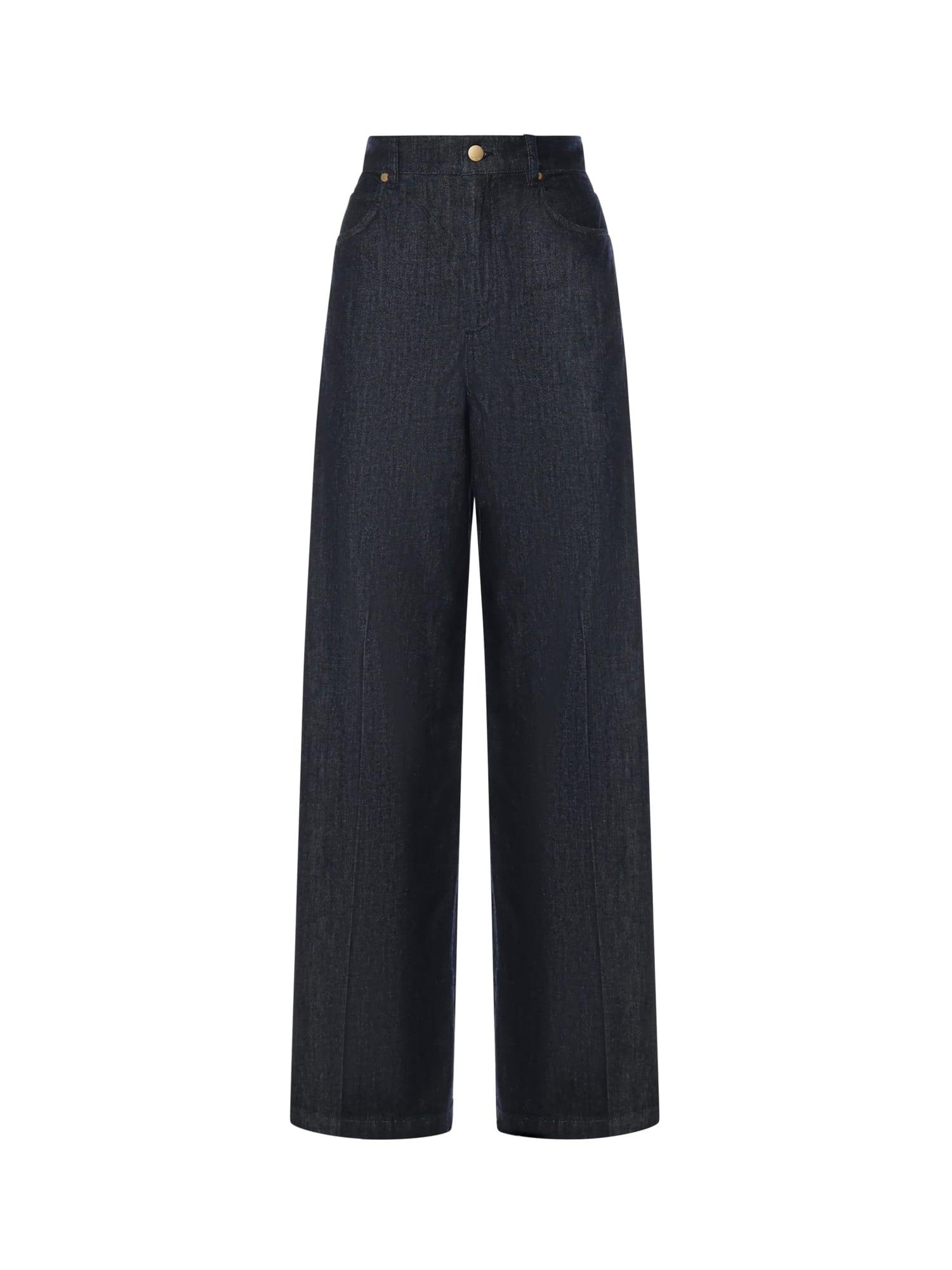 's max mara straight-leg cotton denim jeans