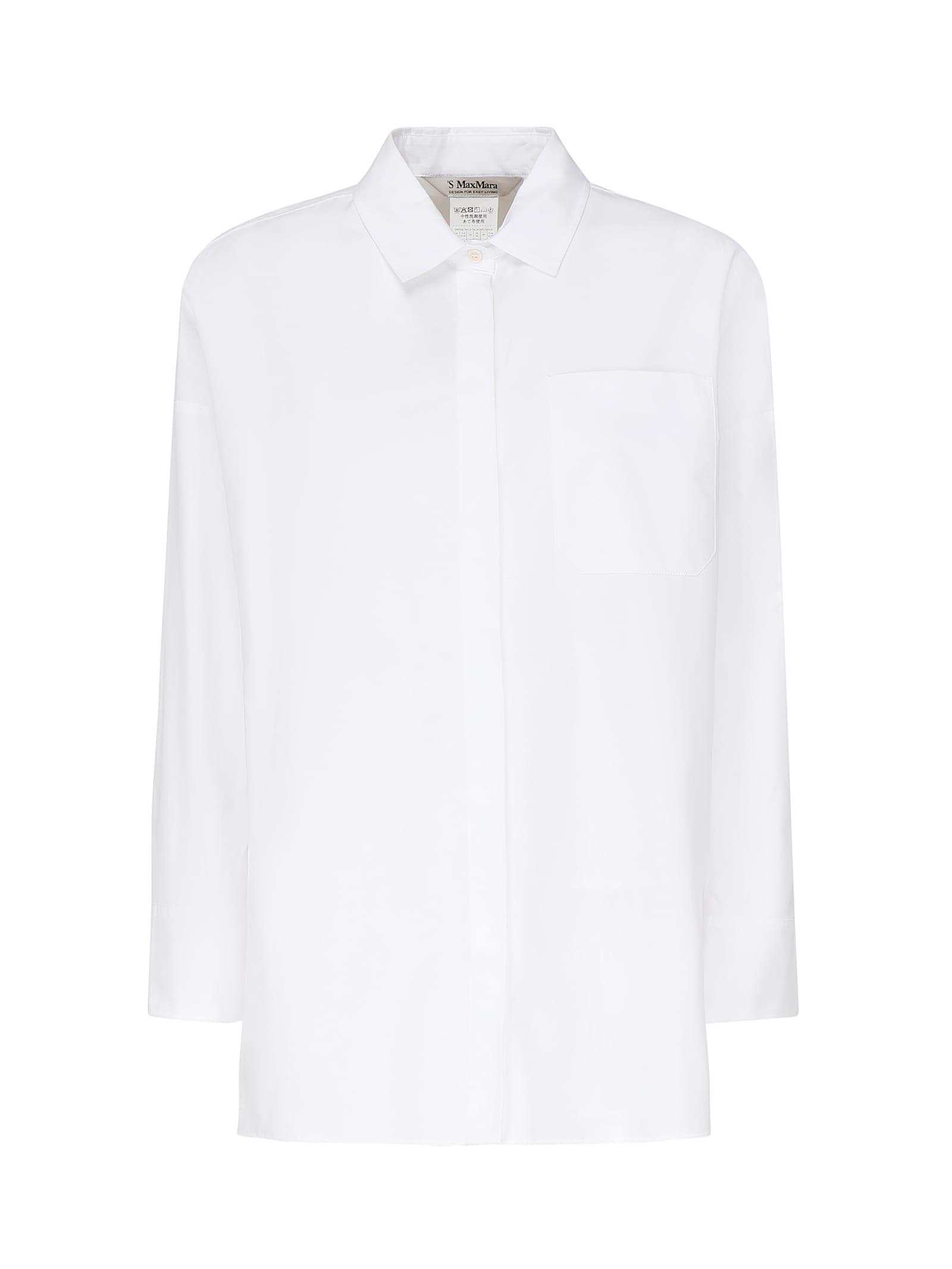 's max mara straight poplin shirt