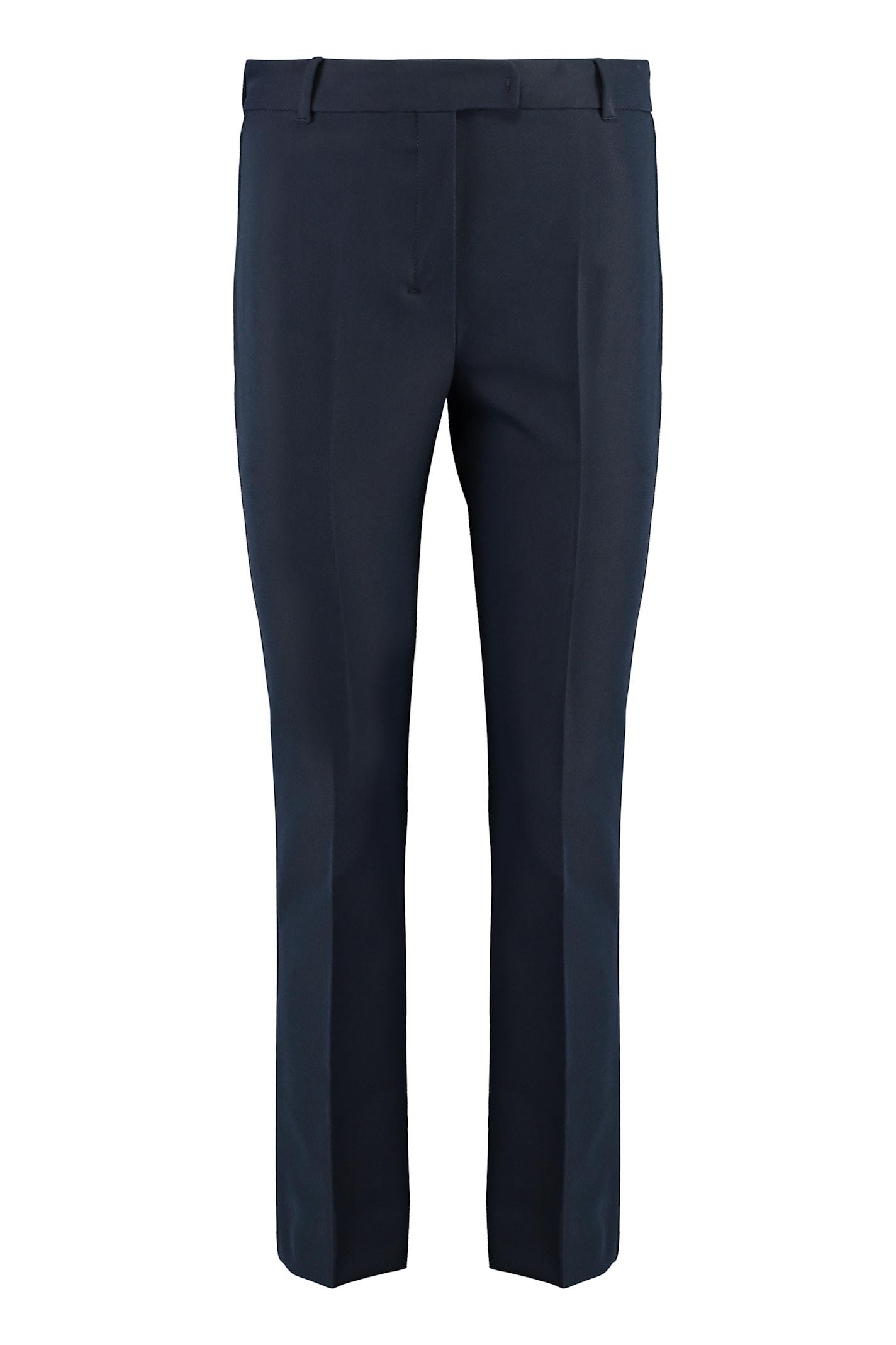 's max mara stretch viscose trousers with flared hem