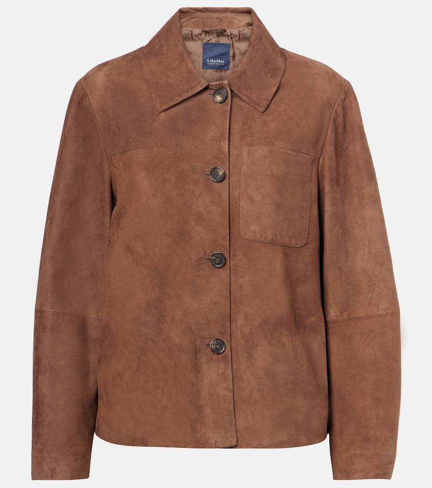 's max mara suede overshirt