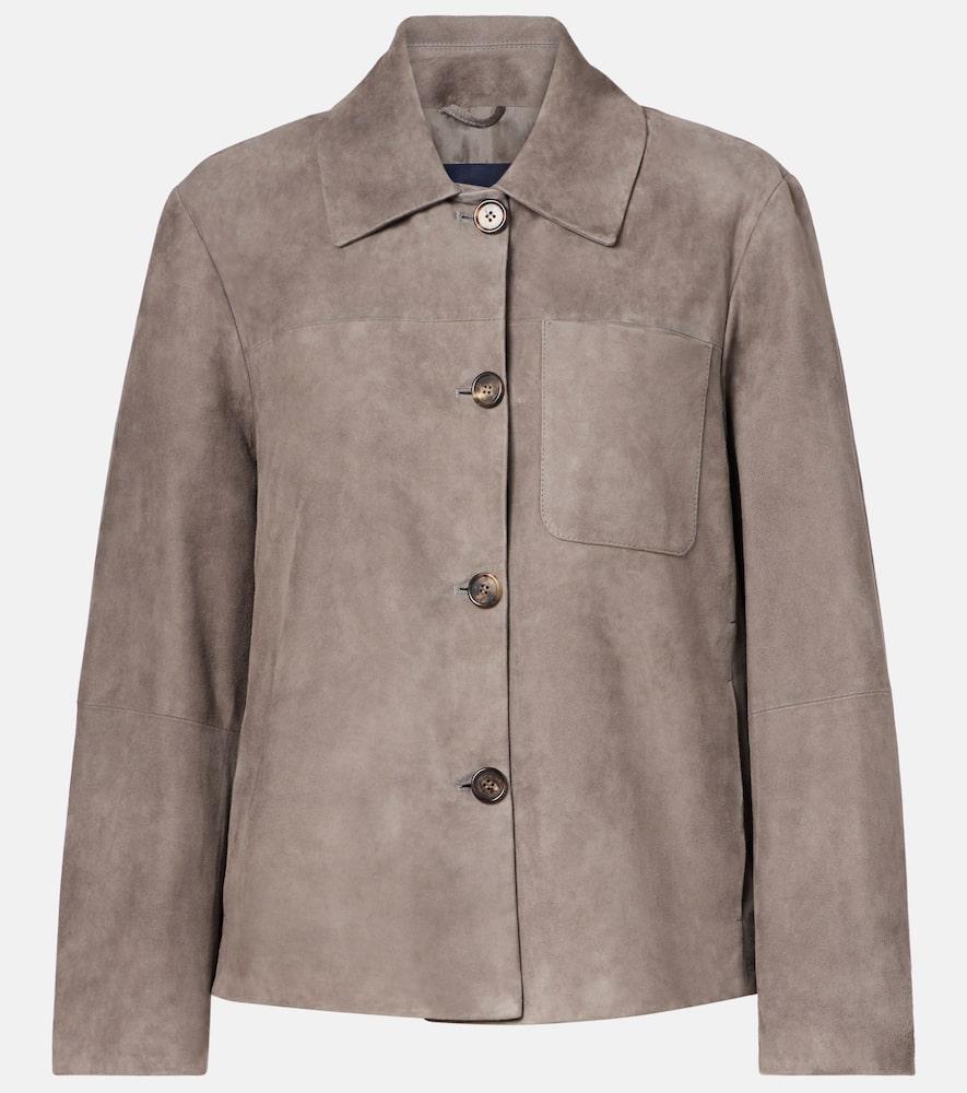 's max mara suede overshirt