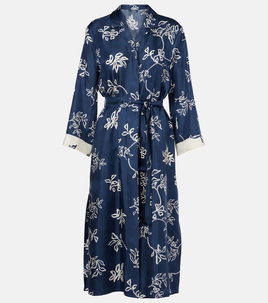's max mara timeo printed twill wrap dress
