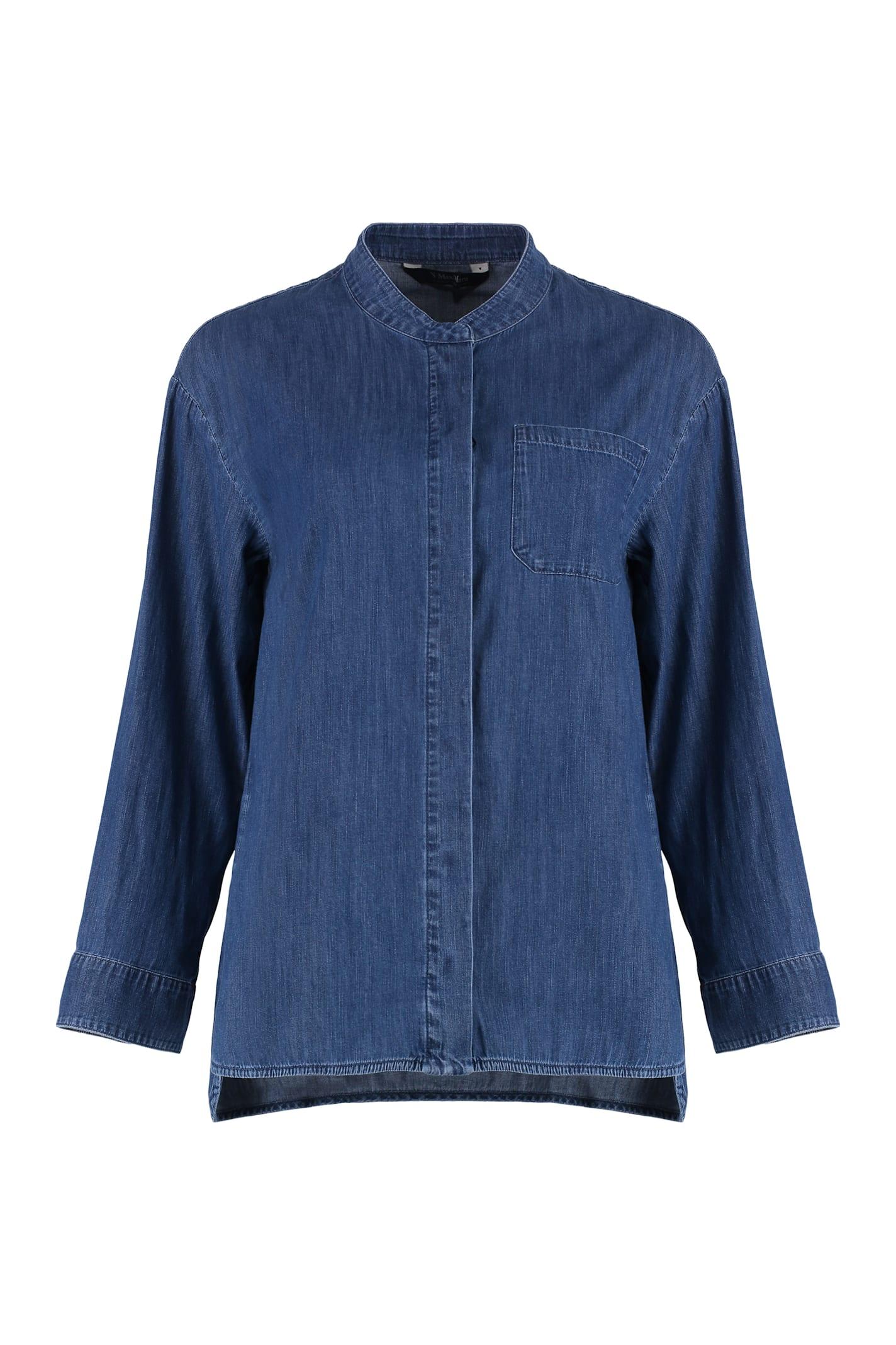 's max mara unito denim shirt
