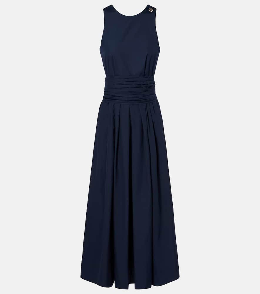 's max mara ussita cotton poplin midi dress